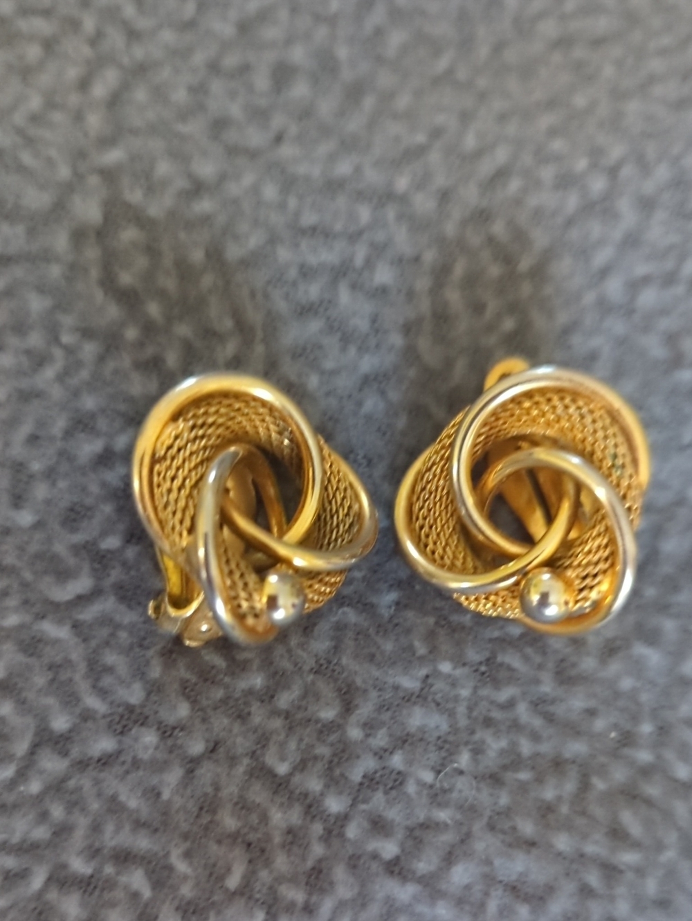 Hattie Carnegie MCM Clip-on Earrings. Art Deco